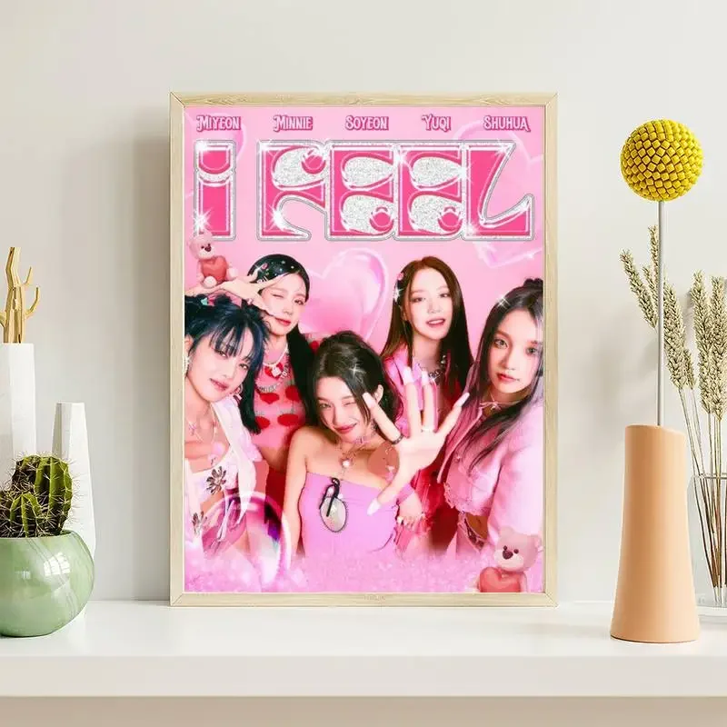 kpop gidle POSTER Poster Prints Wall Pictures Living Room Home Decoration Small