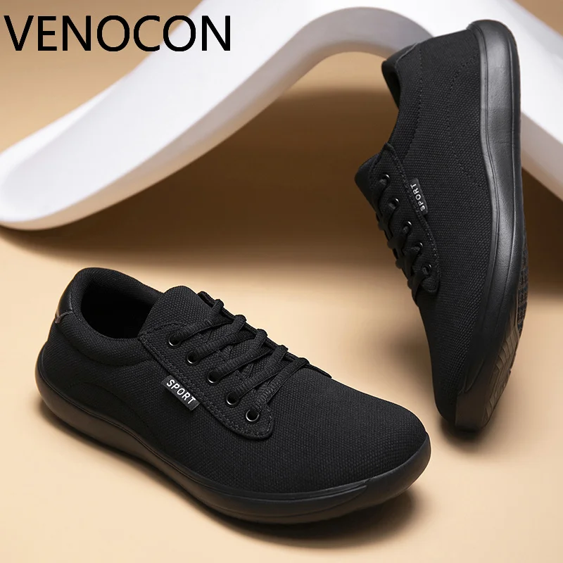 VENOCON Men's Barefoot Extra Wide Ball Toe Box Nose Knit Mesh Upper Zero Drop Light Shoes Sneakers Footwear For Man Men Woman