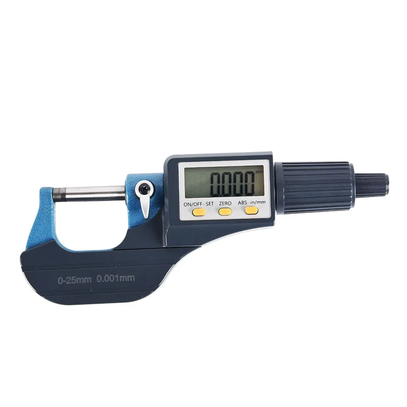 Electronic Measuring Tool 25~50mm Digital Outside Micrometer Alloy Steel 0.001mm Resolution One Year Warranty