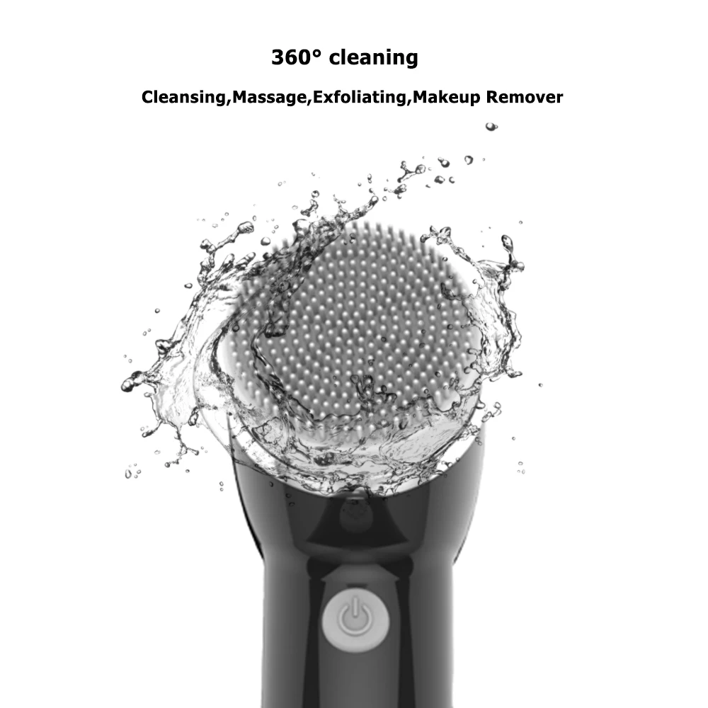 4 In 1 Electric Spin Brush Set Safe Wash Facial Cleansing Brush IPX6 USB Female For Skin Deep Cleaning Remove Blackhead Machine