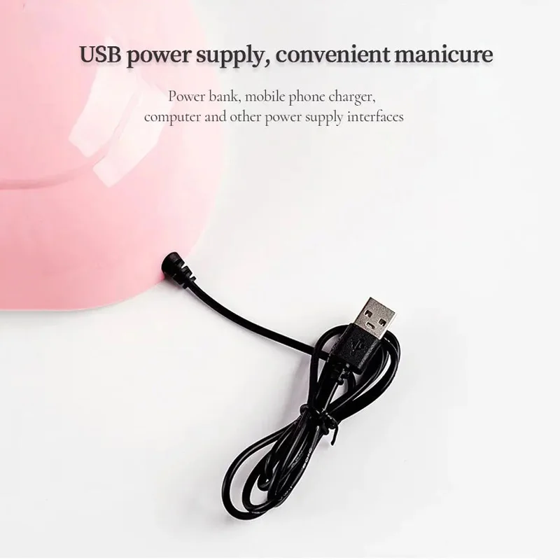Lampada professionale per unghie in gel Lampada ultravioletta Macchina per manicure per unghie a polimerizzazione ad asciugatura rapida per essiccatore per unghie leggero con smalto gel