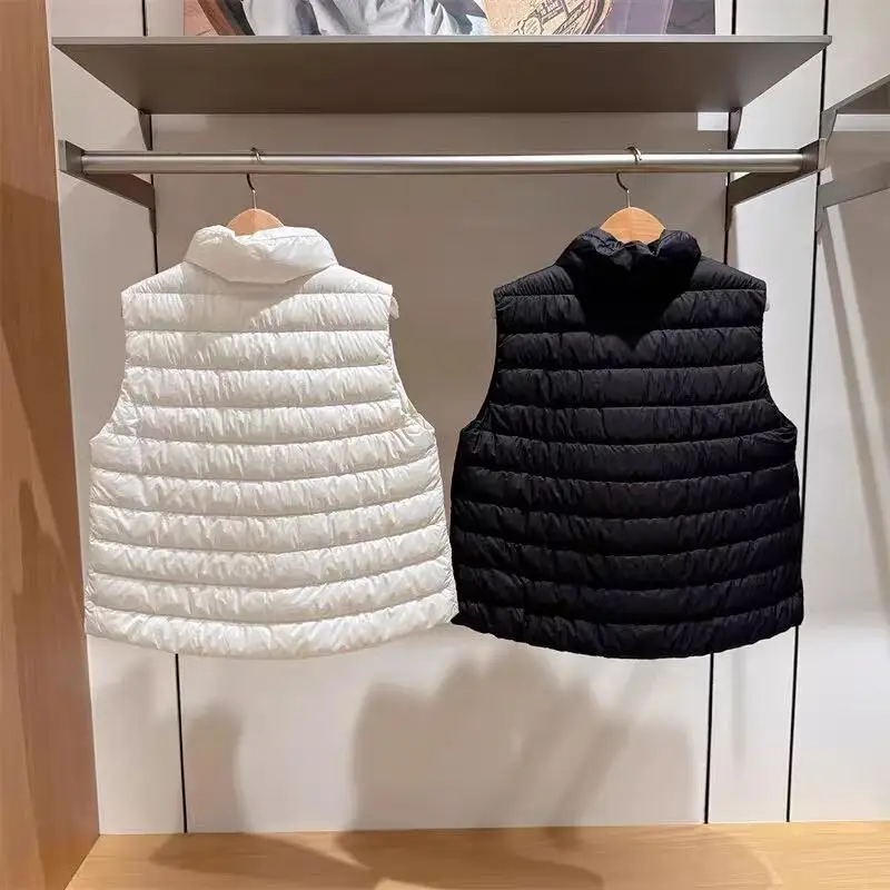 2026 Autumn Winter Women Golf Padded Vest Lightweight Warm Sleeveless Waistcoat Outdoor Casual Sports Outerwear