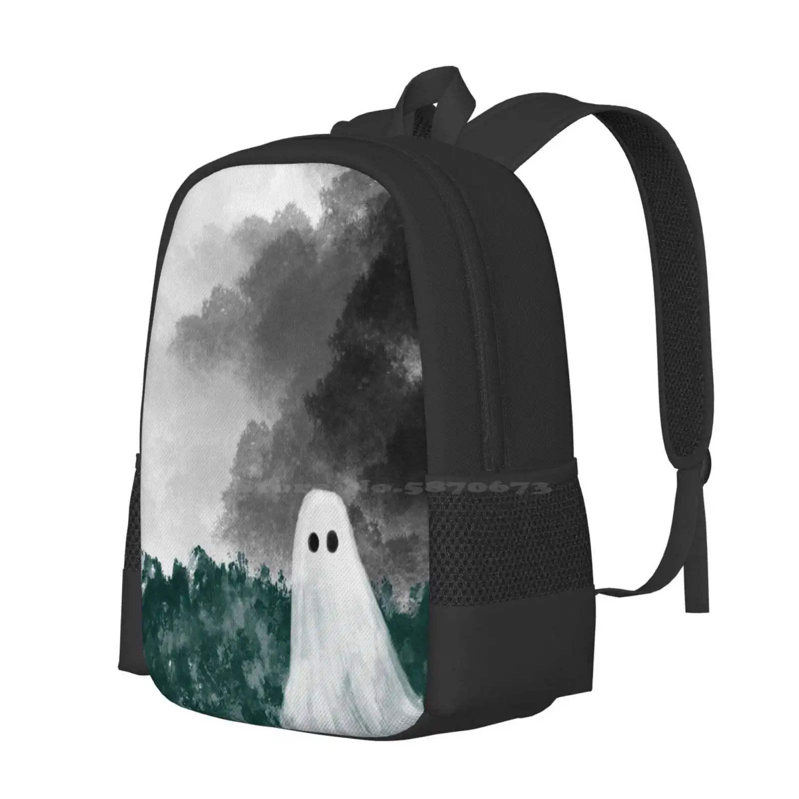 Mochilas Fantasma Vagante para Adolescentes Escolares, Sacos De Viagem Estética, Explorando A Natureza