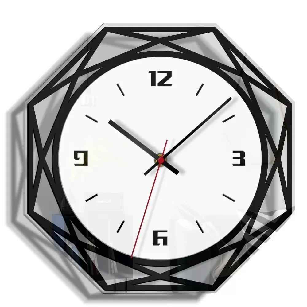 Modern Minimalist Wall Clock- Silent Quartz, Acrylic Material