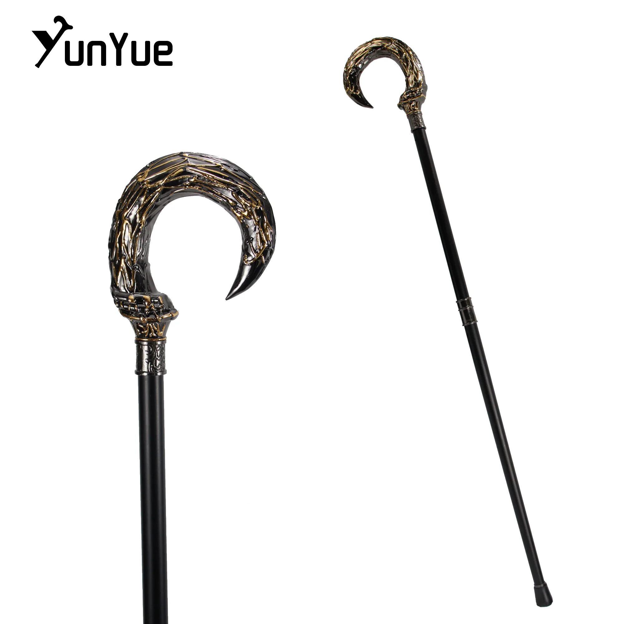 أنيقة المصرية القديمة عصا للمشي للحزب السادة خمر اليدوية ديكور اليد قصب سيدة الفن هدية عصا المشي المقبض 93 سنتيمتر #1