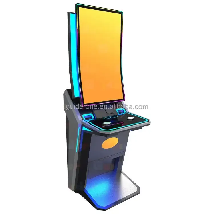 2025 Cheap 43 Inch Curve Monitor Metal Machine Game Coin Pusher Multi 10 in 1Lightning Game