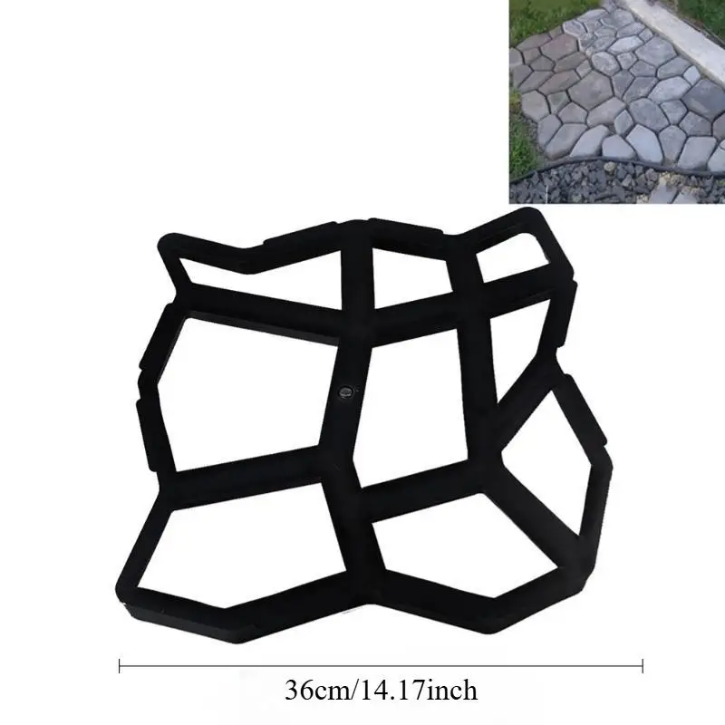 1pc Cement Paving Mold for Horticultural Embossed Concrete Brick Flooring