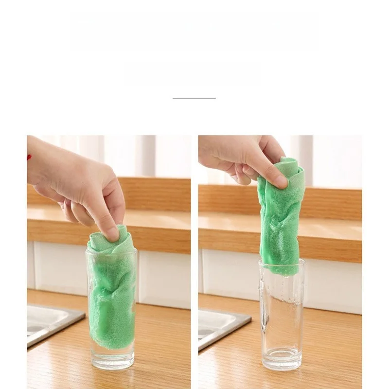 

Thiened Wood Fiber Disloth Non-sti Oil Kitchen Cleaning Cloth Easy to Clean Scratch Free Diwaing Tool 26cm Size