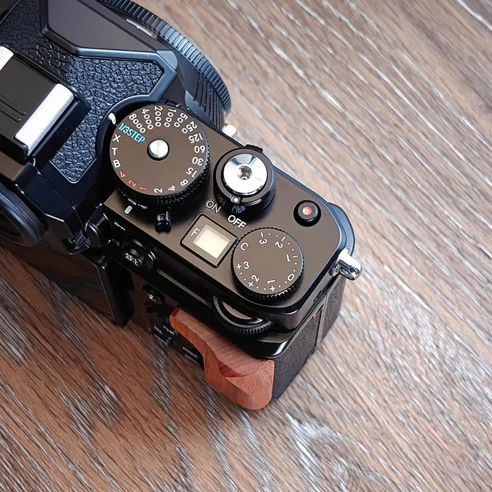 Solid Wood Finger Handle Wooden Hand Grip For Nikon ZF Digital Camera Ebony Walnut Lightweight Improves The Grip Feeling ﻿ E1V7