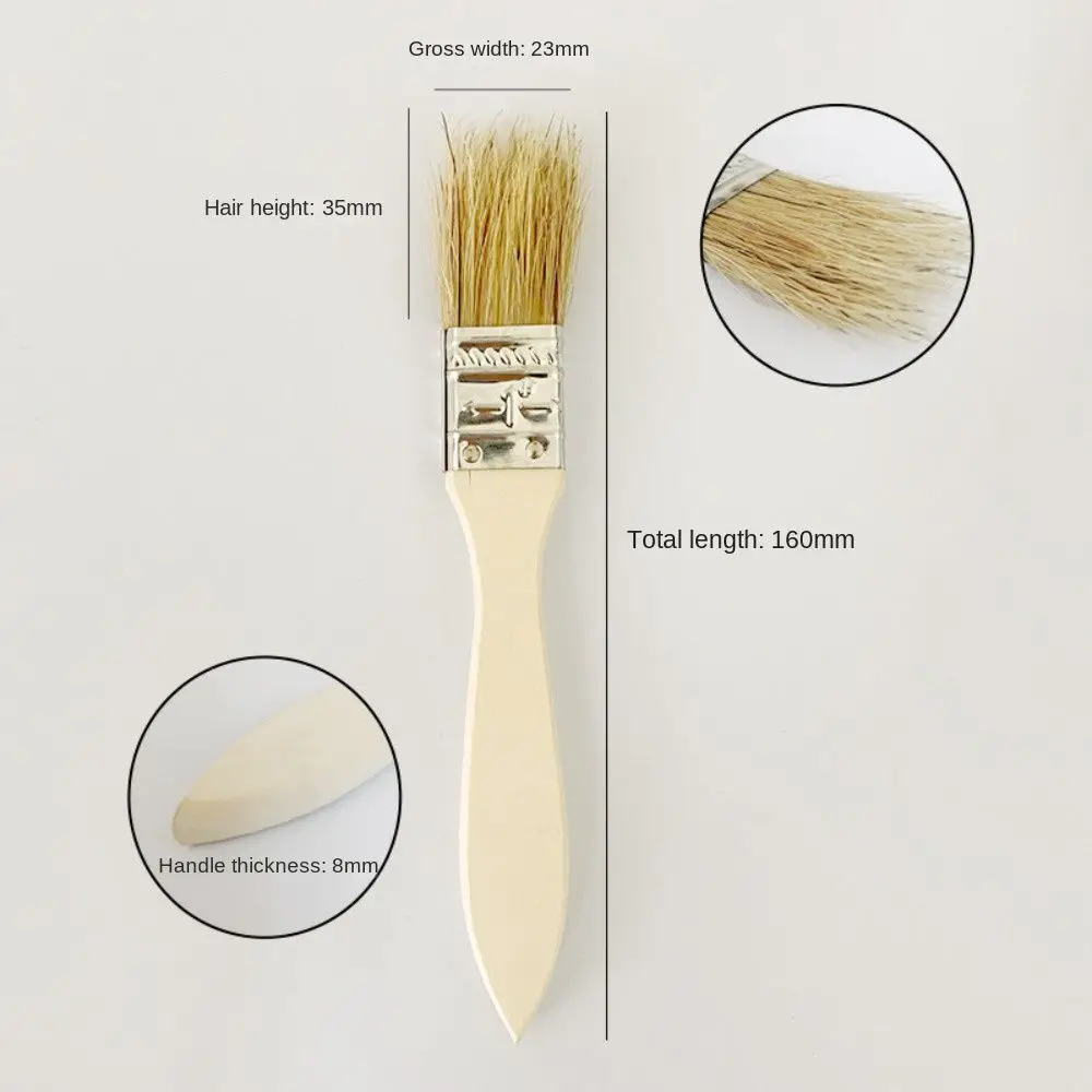 Wooden Handle Bristle Paint Brush Utility Paint Paint Tool Chip Paint Brushes Thickened Acrylic Painting Brush