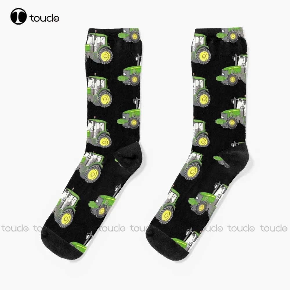 

New Tractor Socks Athletic Men Personalized Custom Unisex Adult Socks Teen Socks Halloween Christmas Gift