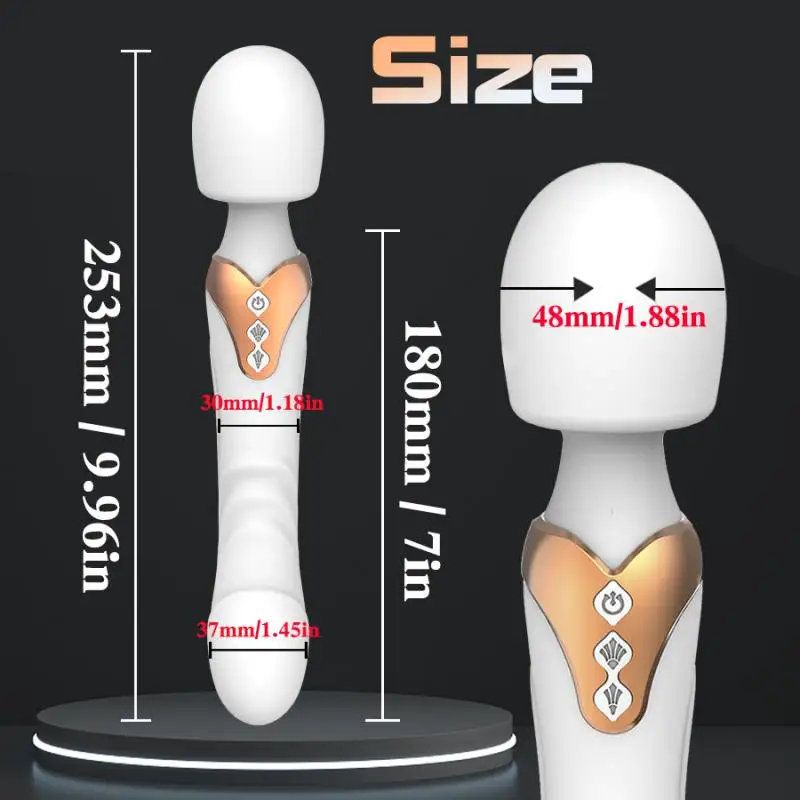 Powerful Dildos Vibrator Wand for Women Clitoris Stimulator G Spot Vagina Massager 10 Modes Masturbator Adult Sex Toys for Woman