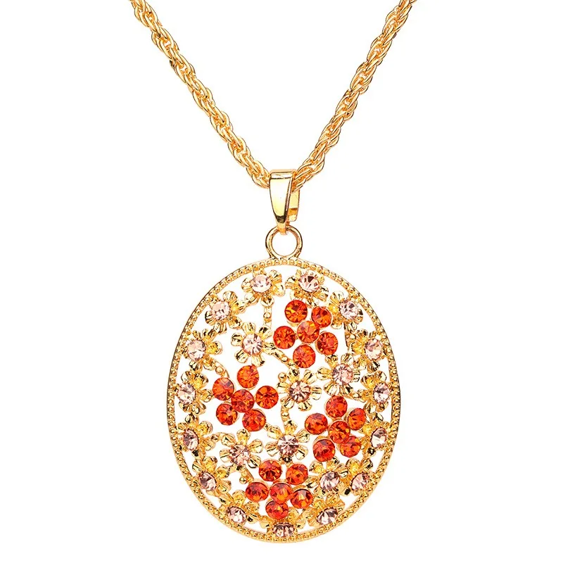 新しい多機能セーターチェーンネックレス、女性に適したロングでファッショナブルなクリスタルペンダント