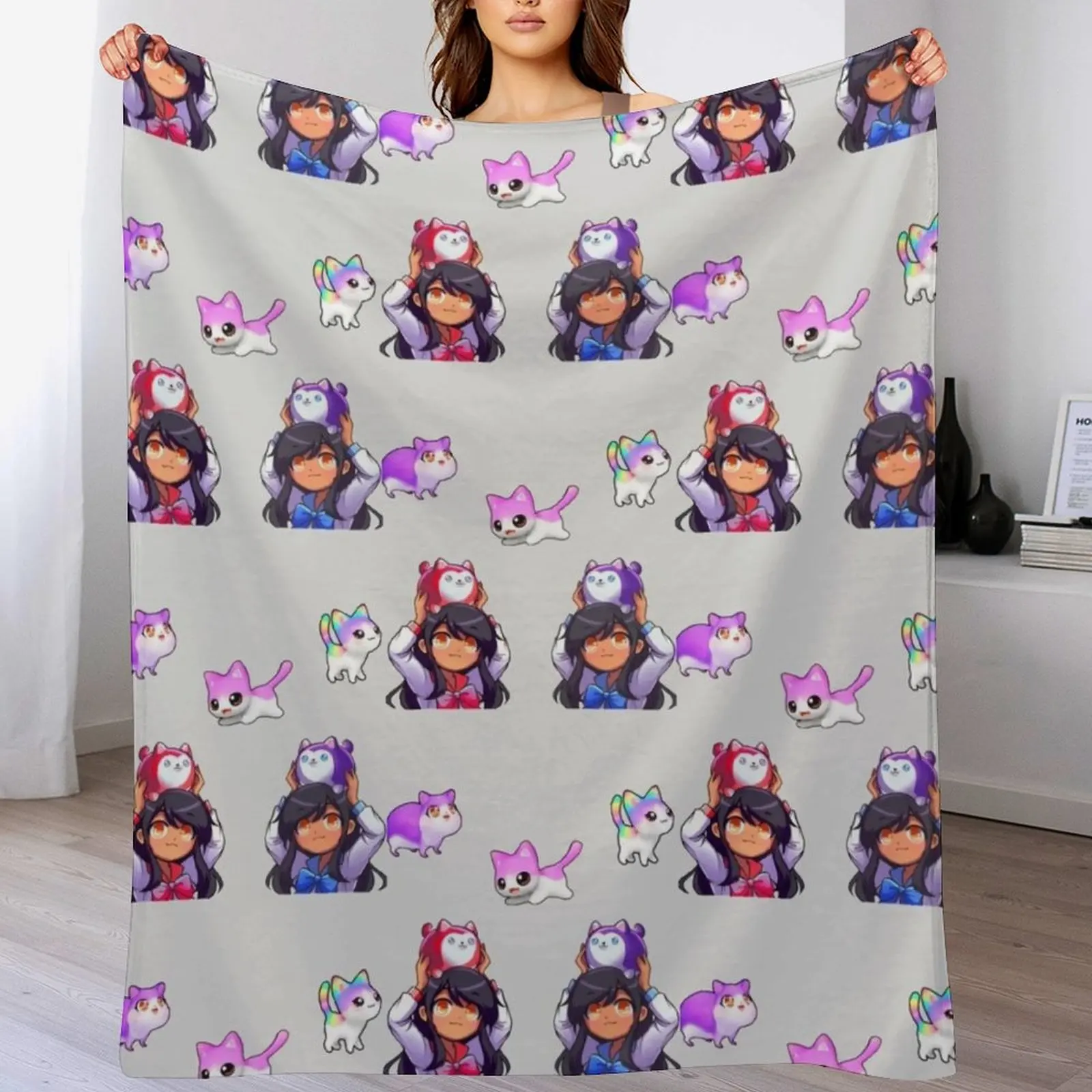 aphmau pack Throw Blanket Soft Big Soft Plush Plaid Blankets