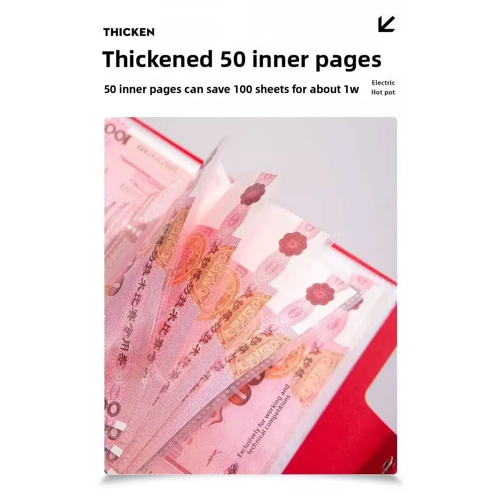 Holen Sie sich reich an der Nacht, Geldspar-Herausforderungsordner, wohlhabender Bär, 100 Umschläge, Geldumschläge, wiederverwendbares PU-Material