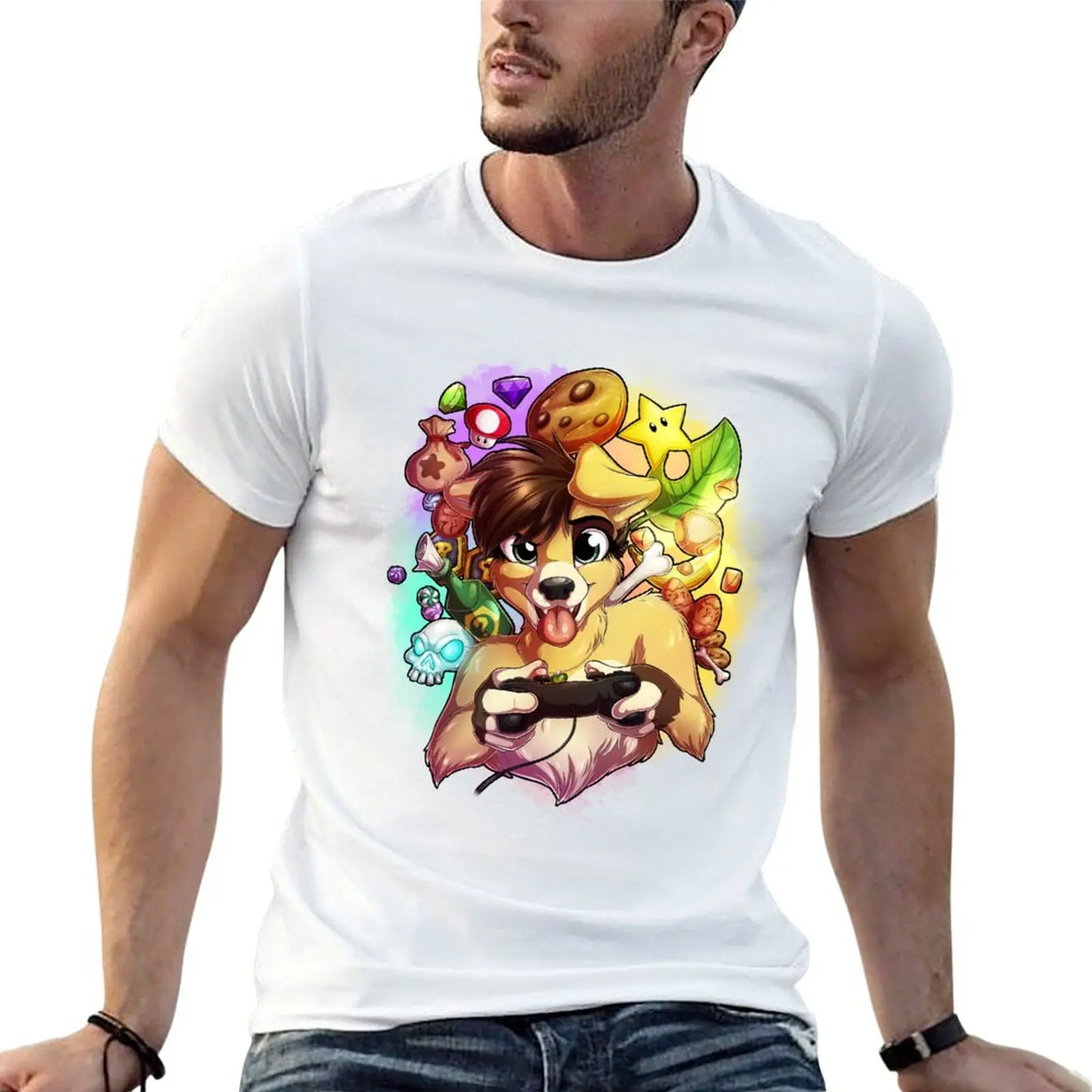 

T-Shirt shirt print shirts Lupi Gamer printed man for t custom t