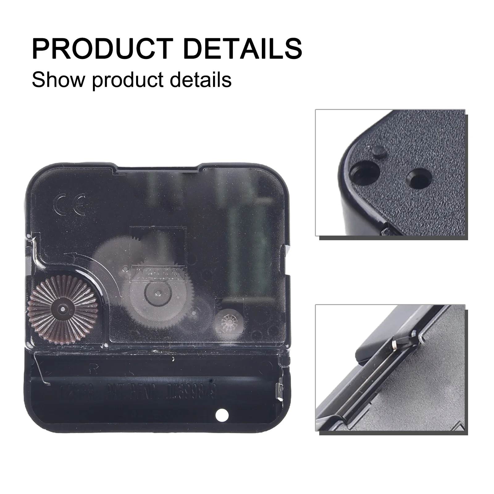 6mm Thread Parts Replacement Tools Repair Battery Powered Swing Clock Movement Mute High Torsion Plastic DIY Large