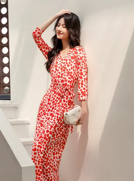 Red Polka Dot Wrap … - image