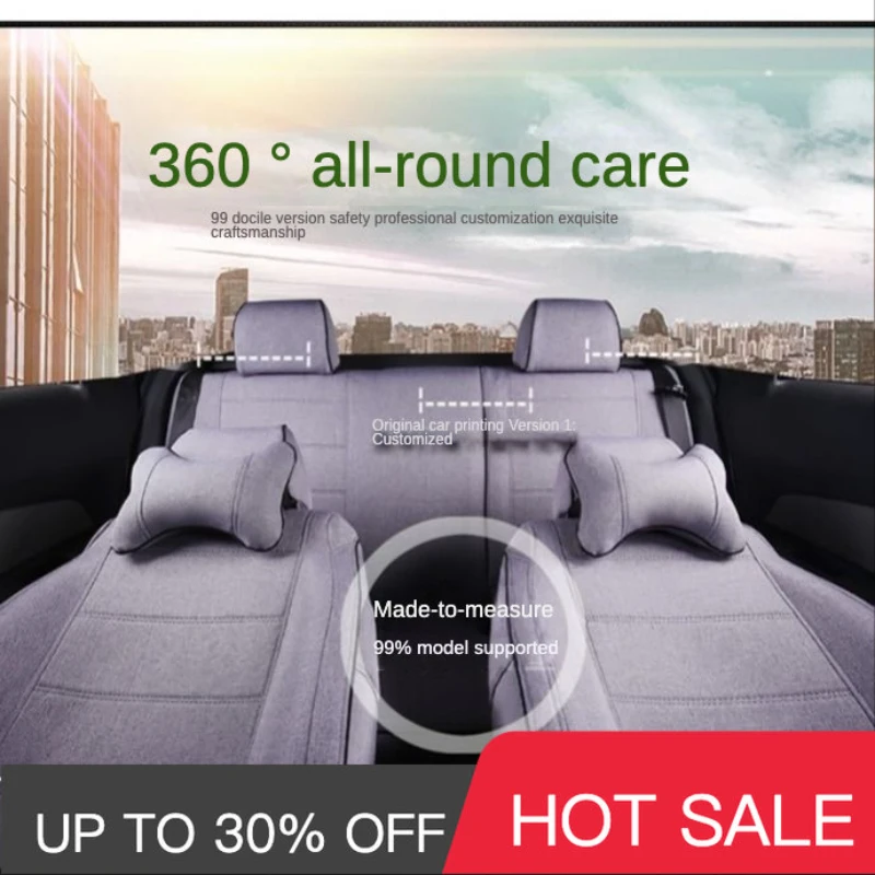 

All inclusive all-season general flax automobile cushion fabric car seat covers car accessories seat cushion