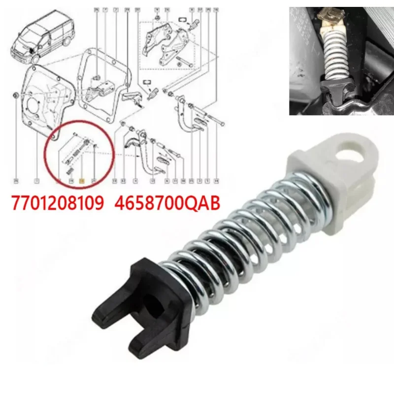 Repair Kit Spring Retour Clutch Pedal Assist 7701208109 For Renault Trafic II For Nissan ABS Interior Car Parts For Clutch Peda