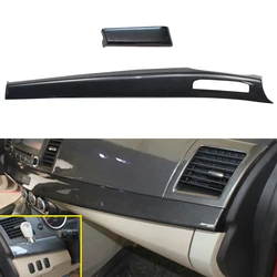 LHD! For Mitsubishi Lancer 2008-2016 Car Accessories ABS Plastic Center Control Dashboard Cover Trim 2pcs