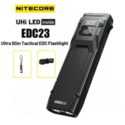 Nitecore EDC23 Ultra Slim EDC Flashlight 2500 Lumen USB-C Rechargeable Torch Light Pocket Light