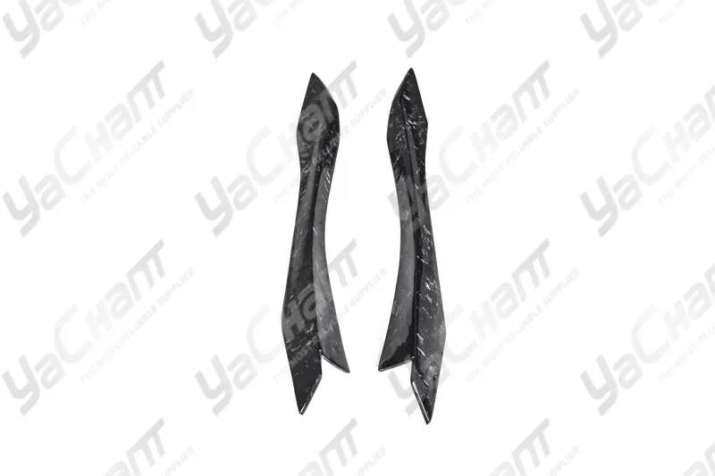 Forged Composite Carbon Front Canard Fit For 2014-2019 F80 M3 F82 F83 M4 MAD Style Front Bumper Canards