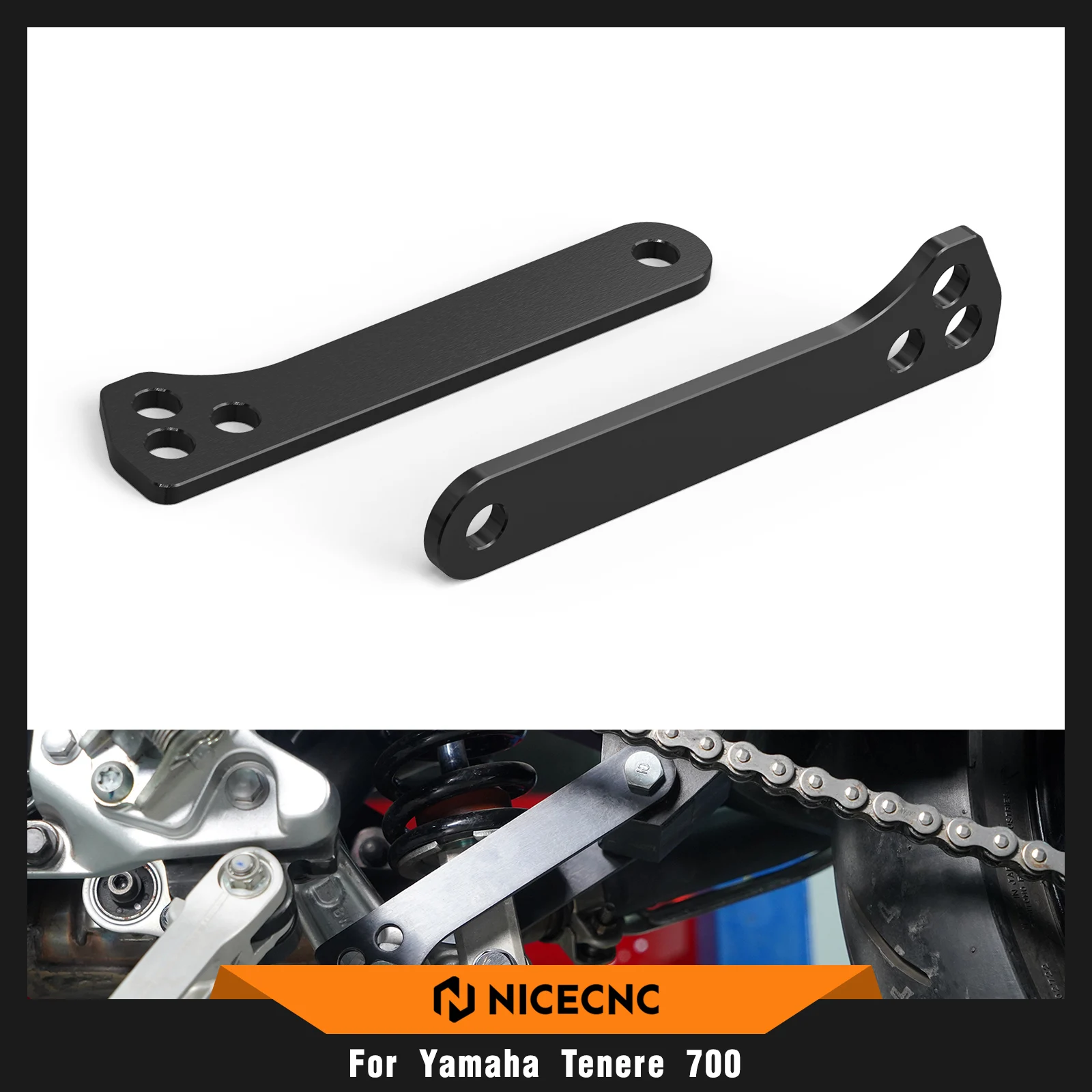 

For Yamaha Tenere 700 2019-2024 Motorcycle Suspension Lowering/Raising Links Lower 18/30MM Raise 12MM Tenere 700 Accessories