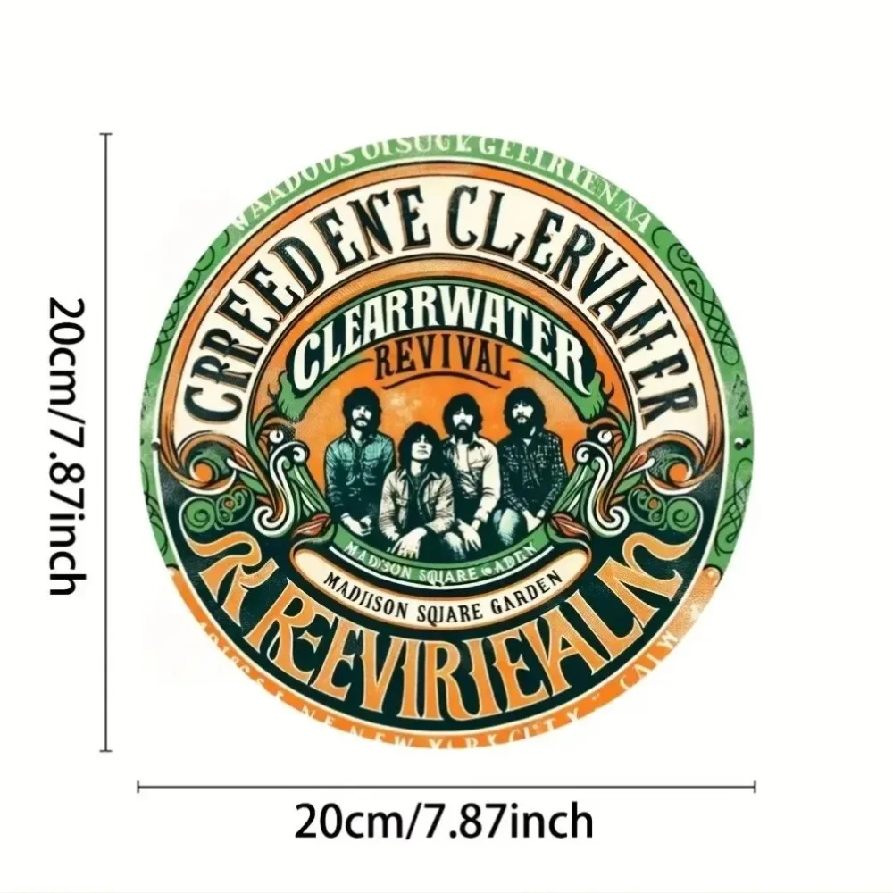 ديكور ساحر للمنازل/المكاتب والمساحات الموسيقية - لافتة فنية جدارية كلاسيكية من الألومنيوم من MusicLegacy Creedence Clearwater Revival #4