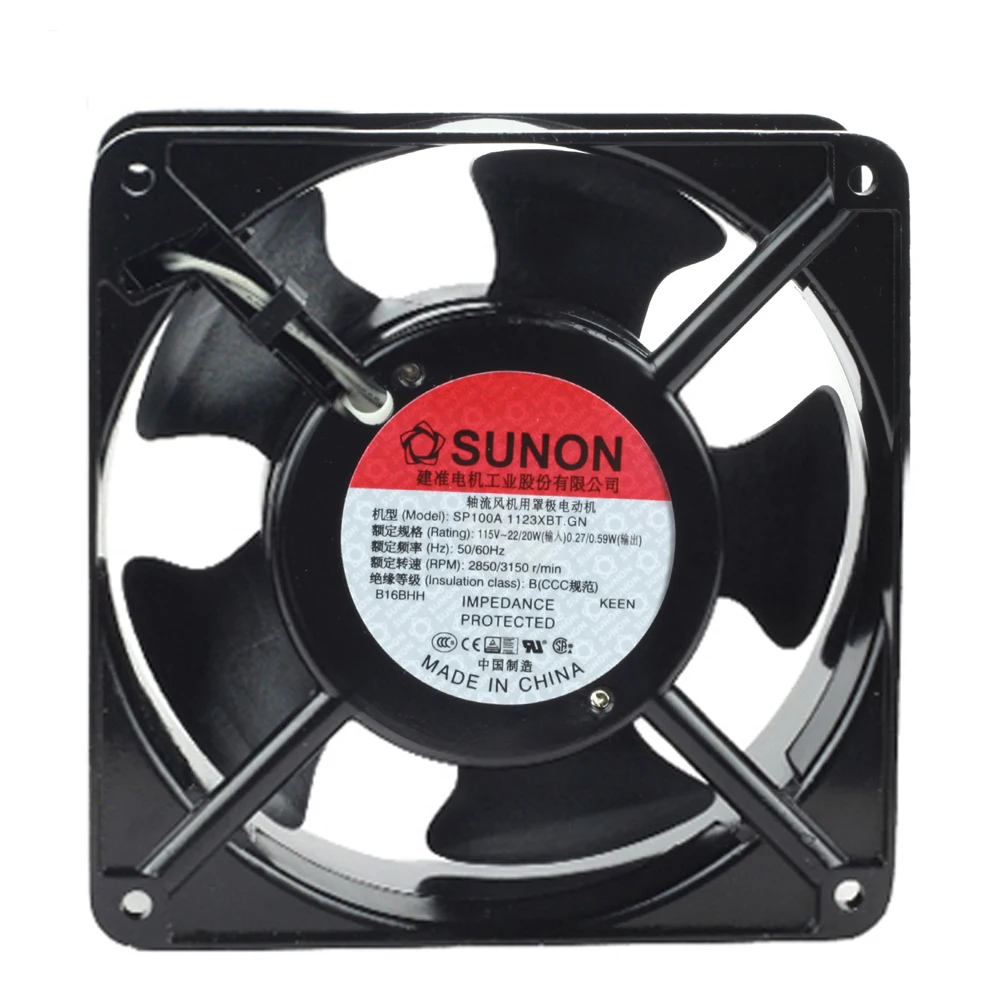 SP100A-1123XBT.GN AC115V 12038 0.26/0.24A 120x120x38mm cooling fan