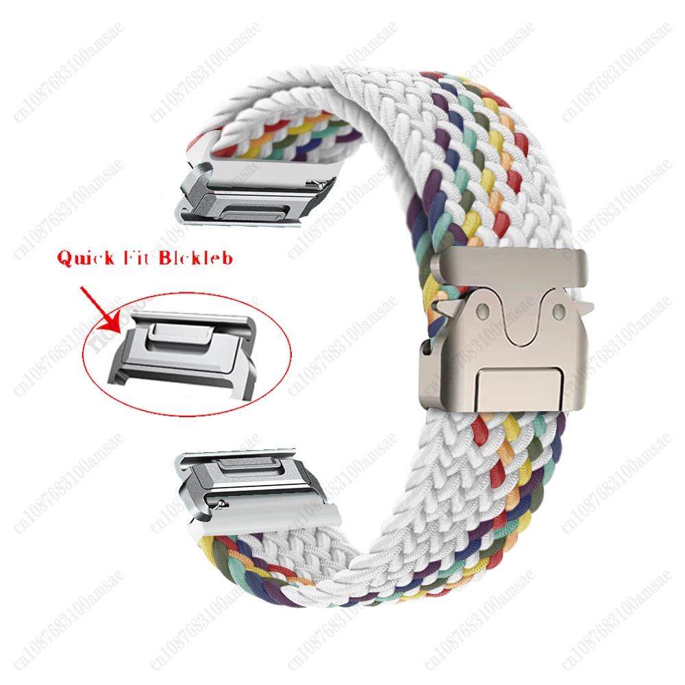 20/22/26mm Quick Fit Strap for Garmin Fenix 8 43 51mm 7X 7 Pro Fenix 6X 6 5X 5Plus Tactix 7 Parachute Style Band Forerunner 965