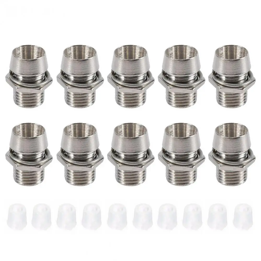 10pcs Socket Base 3mm / 5mm Silver Mount Panel Display Socket Base for Low Voltage Led Diode Round Lamp Emitting Diode