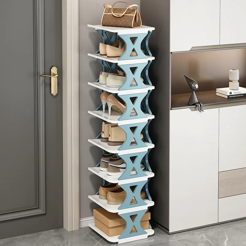 Multi Layer Household Simple Narrow Doorway Shelf Economical PP Plastic Space Saving Small Shoe Cabinet 신발걸이 Shoe Rack