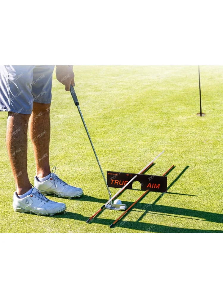 Aiming Board Golf Swing Plane about Simulator Curved Push Cut Target Board