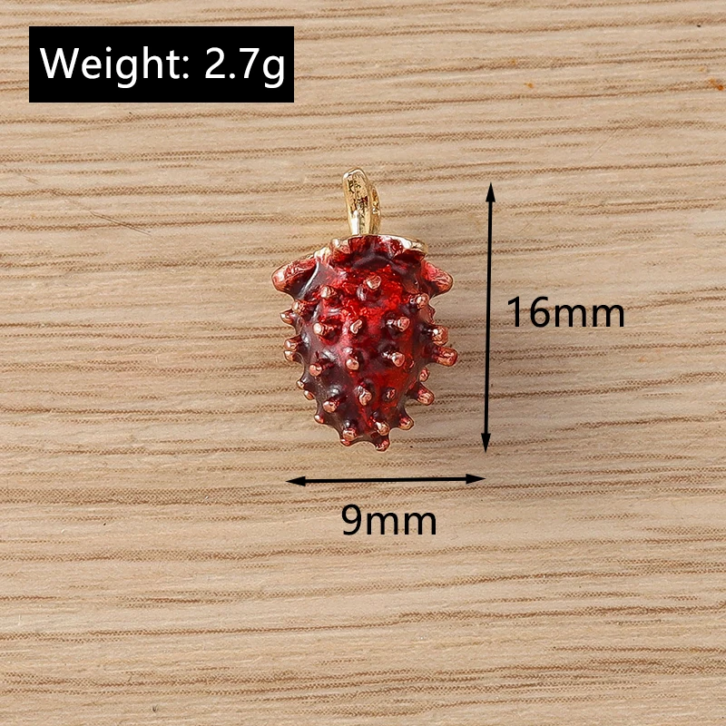 Tusember 5 Stück Niedliche Erdnuss-Simulationsanhänger Erdnuss-Dangle-Charm-Perlen für DIY Sterling Marken-Armband Schmuckherstellung – Detail 18