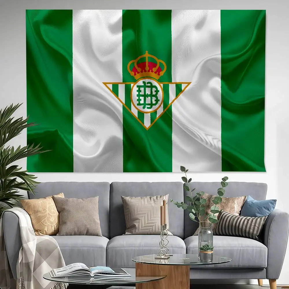 Bandera Decorativa R-Real Luxury B-Betis-s de 150x200cm 60x90cm para Exteriores, Picnic, Fiesta, Hogar, Camping, Arte, Pancarta Colgante