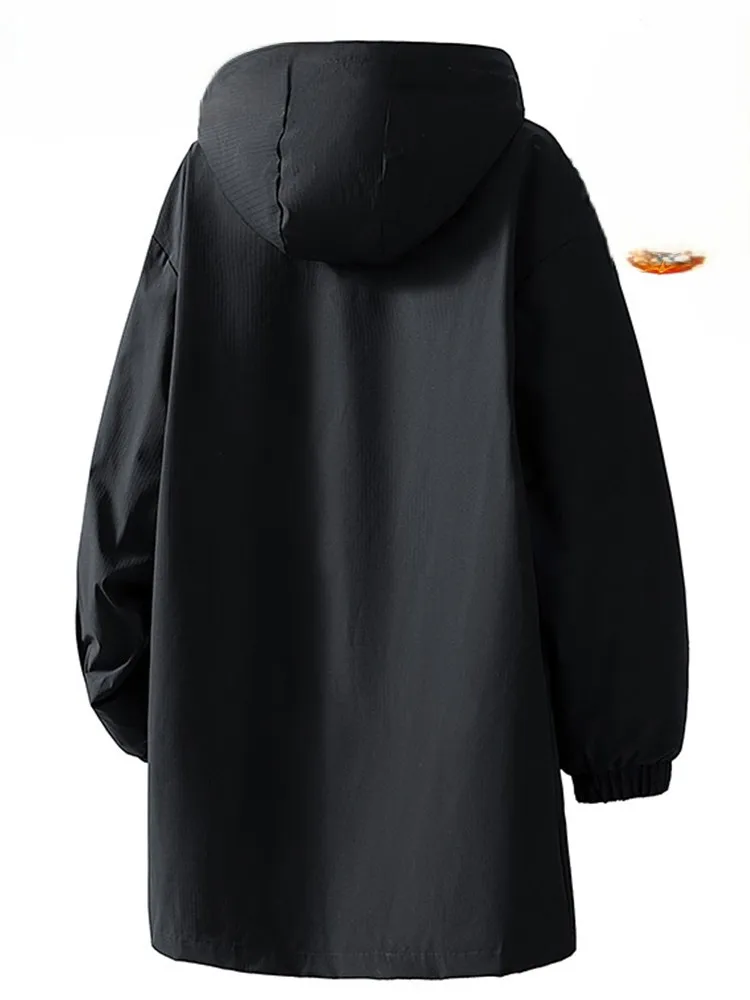 

Мужское серое пальто-тренч для тренировок, фитнеса, бега, спорта: дышащее, ветрозащитное, водонепроницаемое, модное, функциональное, декоративное