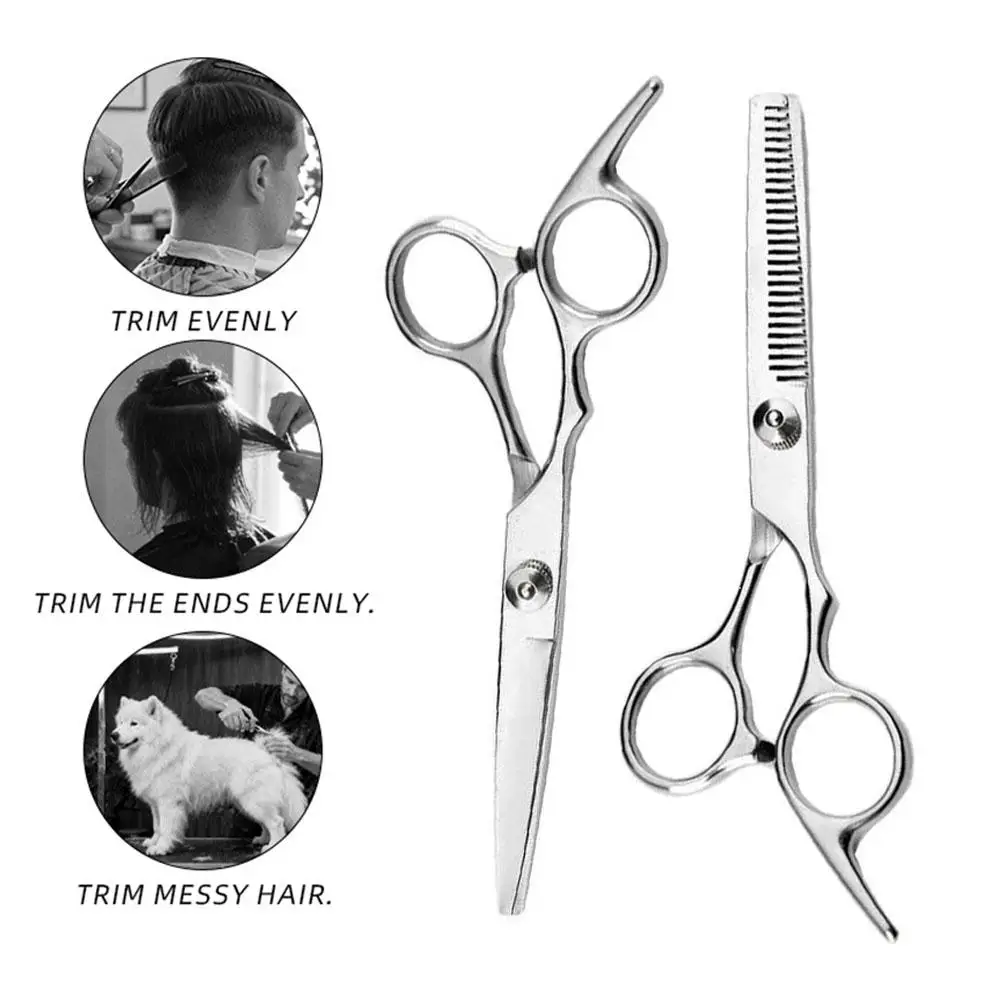 Professional Hairdressing Scissors Stainless Steel Barber Shear Thinning Cutting Tool for Home And Salon Use 1/3pcs Hair Scissor