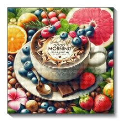 5D DIY Diamond Painting Cartoon Cup Full Diamond Mosaic Embroidery Fruit Art New Product Home Decoration Painting