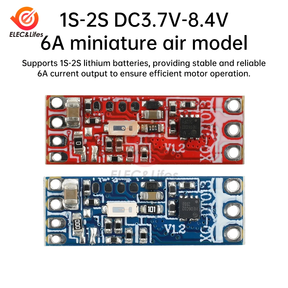 Mini 1S-2S 6A Brushless Motor Driver Board Aircraft Model Brushless Electric Regulator Module For 1104 1106 1306 1407 1503 Motor