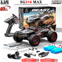 ZLL SG316 MAX 1:16 High Speed Drift Racing Car 80KM/H Brushless Motor 4WD RC Car Off Road Car Toy SG316 PRO RC Car For Kids Gift