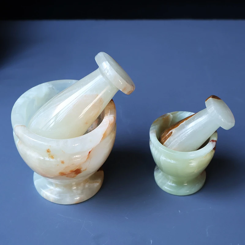 Afghan Jade Pestle Garlic Press Marble Pestle Garlic Home Jade Crafts Decoration Ornaments