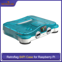 RetroFlag 64Pi Case for Raspberry Pi with Safe Shutdown and Reset Compatible with Raspberry Pi 5 Dual USB Ports, SD Card Storage