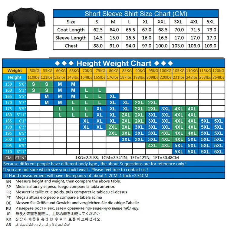 Gym Clothing Men's T-shirt Workout Compression Short Sleeve Muscle Shirt Quick dry Rash guard Male Long Sleeve Sunscreen Skin