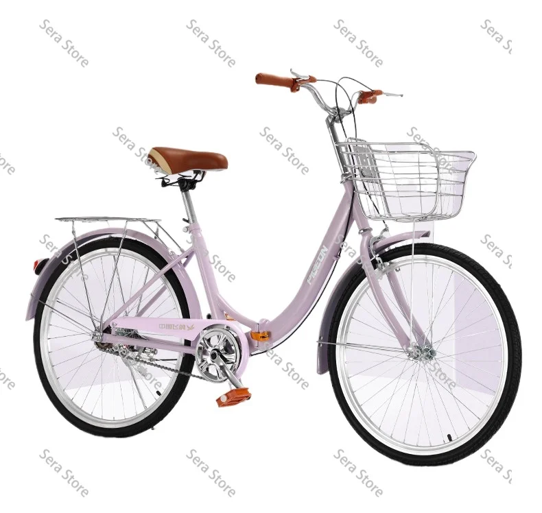 Folding Bicycle 24 Inch Ultra-light Portable Male and Female Student Adult Variable Speed Bicycle Installation-free