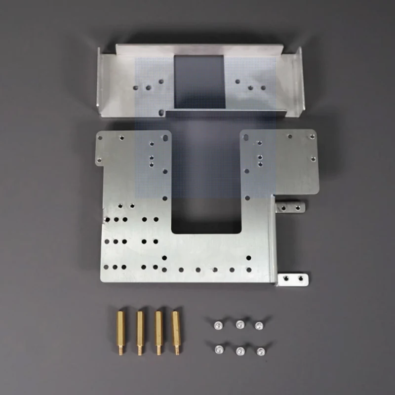 Custodia per batteria in metallo e acciaio inossidabile secondo piano per 1/14Tamiya RC camion rimorchio ribaltabile per Scania per Benz per MAN auto parti fai da te