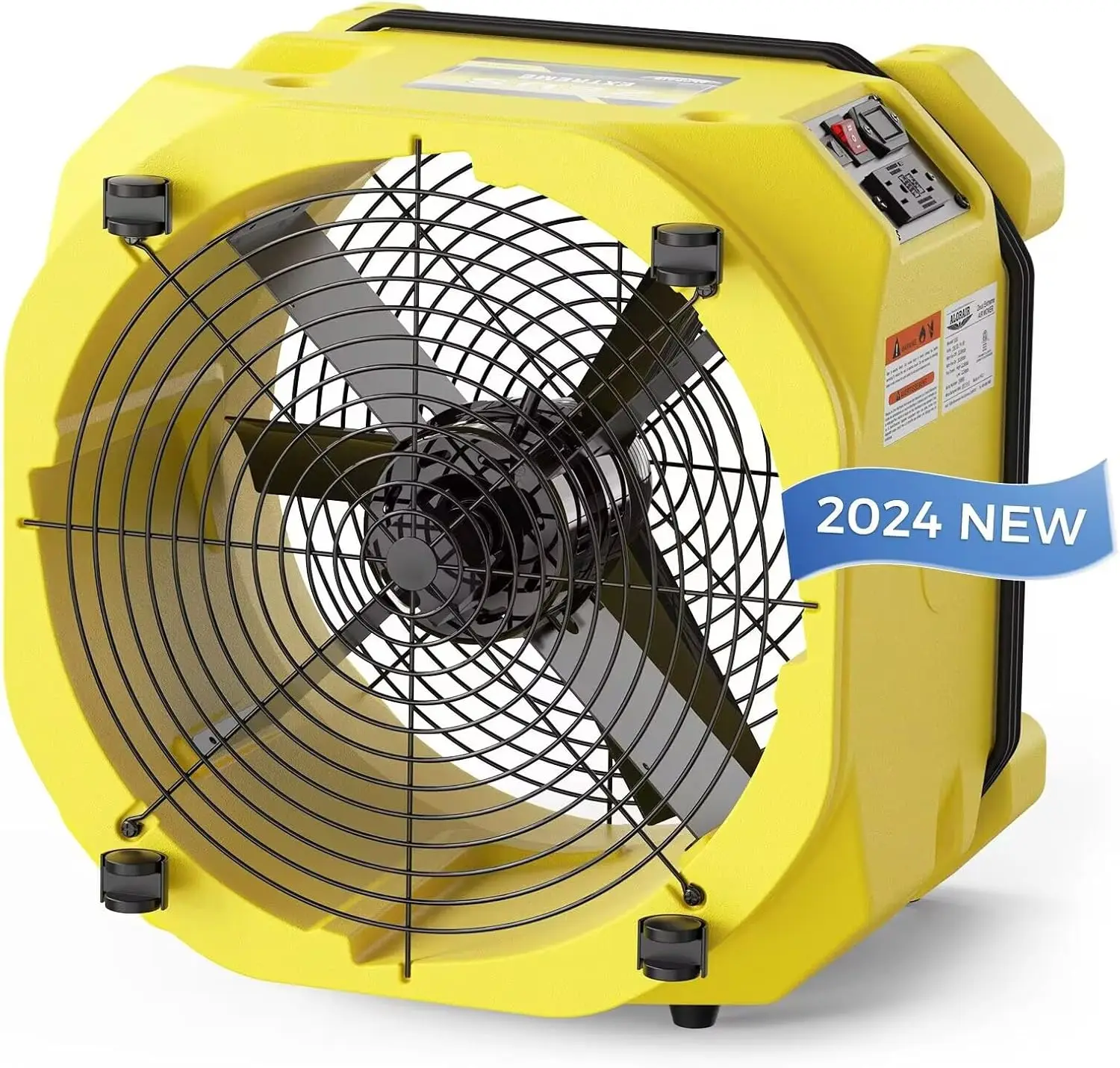 

3000 CFM Axial Air Mover Floor Dryer, Industrial High Velocity Carpet Dryer/Floor Fan/Blower, Stackable, Daisy Chain