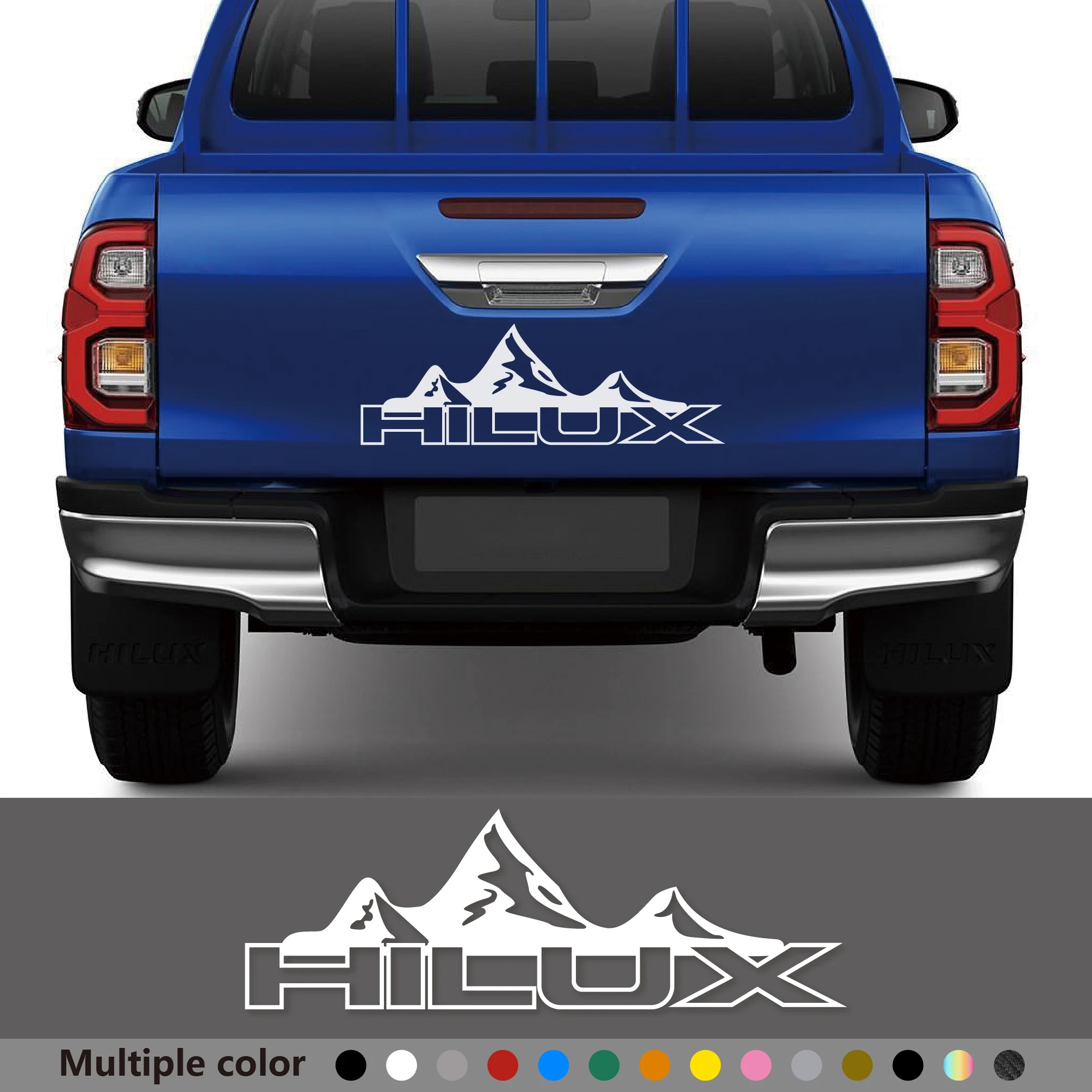 

Наклейка на дверь автомобиля, подходит для Toyota Hilux Revo Vigo Pickup, задний багажник, виниловая пленка, наклейка, горное украшение, аксессуары для автотюнинга