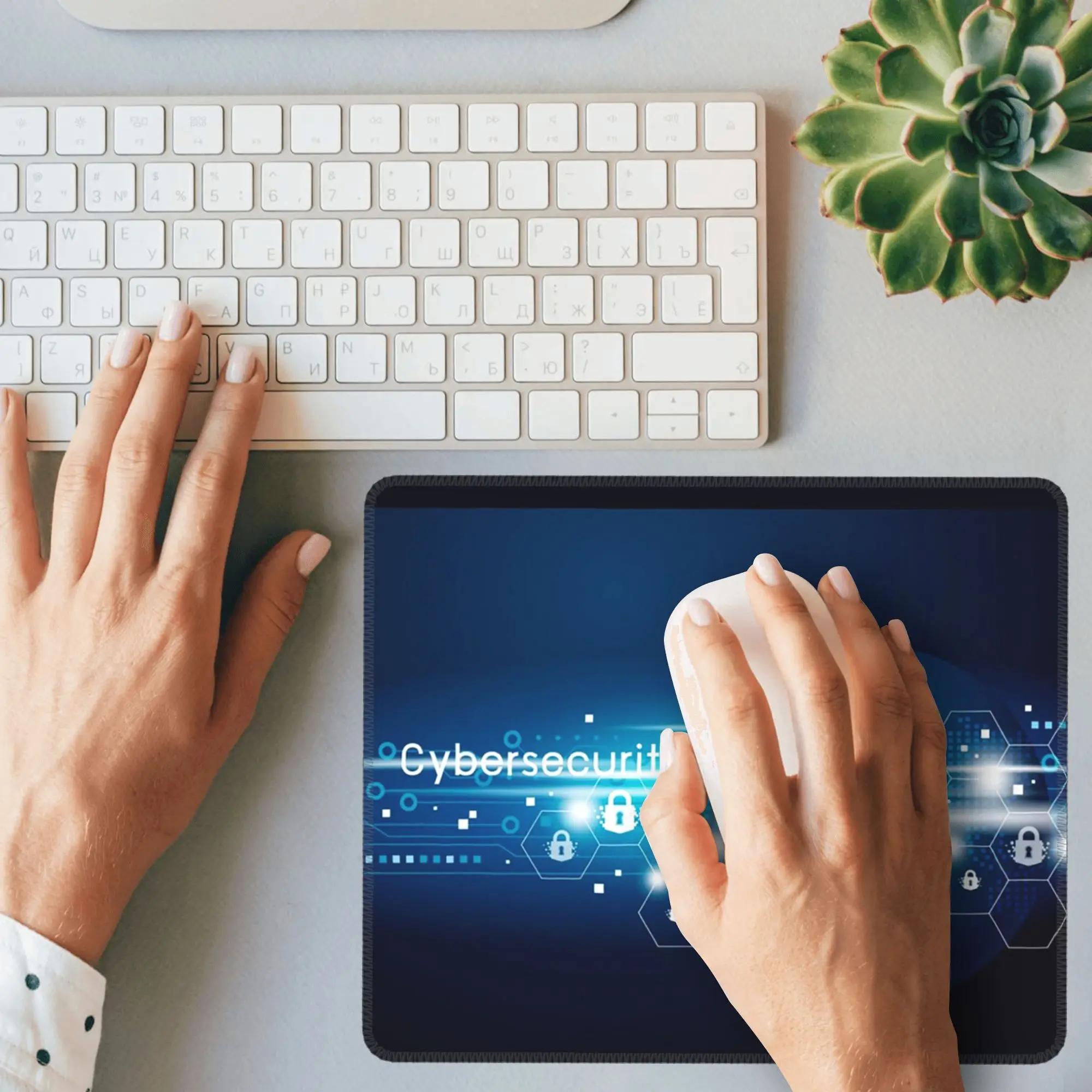 الأمن السيبراني والشبكة العالمية ماوس الوسادة الكمبيوتر لوحة المفاتيح الماوس حصيرة الألعاب الكمبيوتر المحمول حصيرة مكتب الملحقات الجدول الحصير