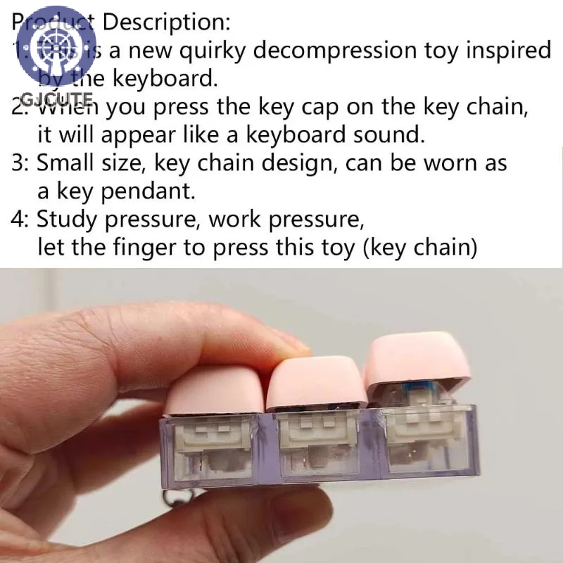 

1 шт., механическая клавиатура, декомпрессионные игрушки на кончиках пальцев, брелок, новинка, игрушка с медленным давлением, товары для вечеринок для подростков, подарки